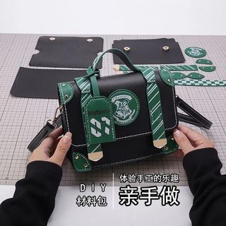 英倫風劍橋包 DIY手工編織包 女自製材料包 手提斜挎學院風郵差包 英倫風劍橋包 diy手工 編織包包 女自製材料包 手