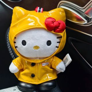 臺灣出貨💥711聯名黃色雨衣Hello Kitty毛絨公仔包包掛件可愛玩具新款超萌