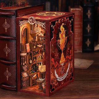 書立立體拼裝 CuteBee書立diy小屋拼裝創意玩具模型3d立體拼圖開發智力手工禮物書架擺飾 手工diy 拚裝書立 書