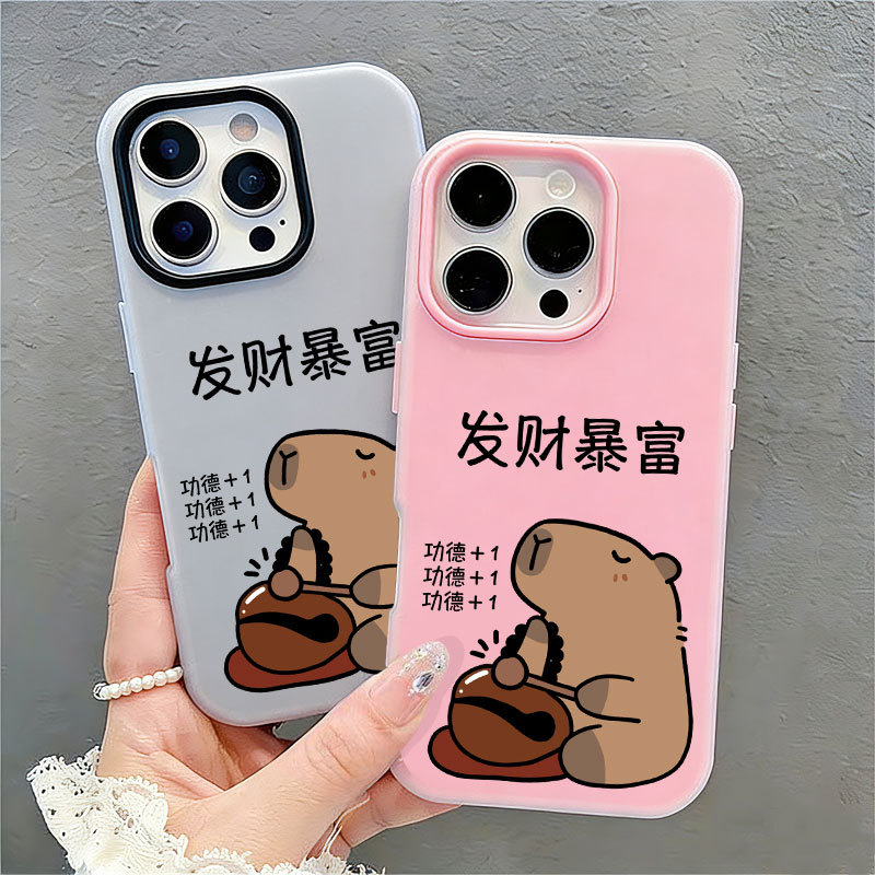 敲木魚加功德卡皮巴拉 谷歌 Googl PIXEL 10 Pro XL 9 8 8A 7 7A 防摔 手機殼