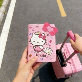 ✨臺灣出貨✨【48小時內發貨】新品hellokitty卡通可愛護照證件多功能保護套機票收納包出差旅行