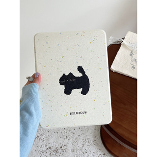 【台灣出貨】360°旋轉平板殼 潑墨一隻黑貓 帶筆槽適用三星 tab s11 s10 s9 fe s8 a11 保護殼