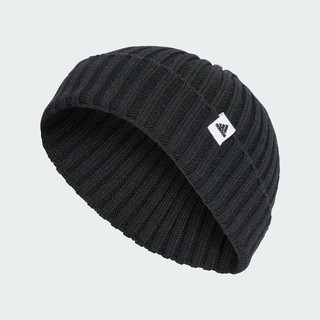 Adidas 愛迪達 Fisherman Beani IB2656 毛帽 黑 小圓帽 柔軟 保暖 反折