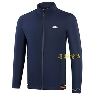 上新 高爾夫男裝風衣夾克秋冬 Golf外套男士 休閒百搭 男裝戶外服裝防風保暖 高爾夫服裝 戶外男裝 【喜物】