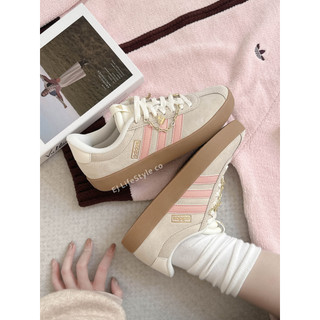 -EJ- 現貨 ADIDAS NEO VL COURT 3.0 草莓燕麥 燕麥灰 淡粉 粉色 焦糖底 女鞋 KI1316