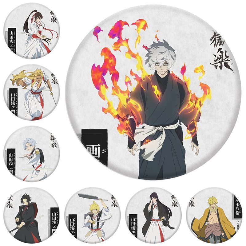 🔥~地獄樂~🔥日漫地獄樂徽章鏡子鑰匙扣 吧唧穀子同人周邊 吧唧