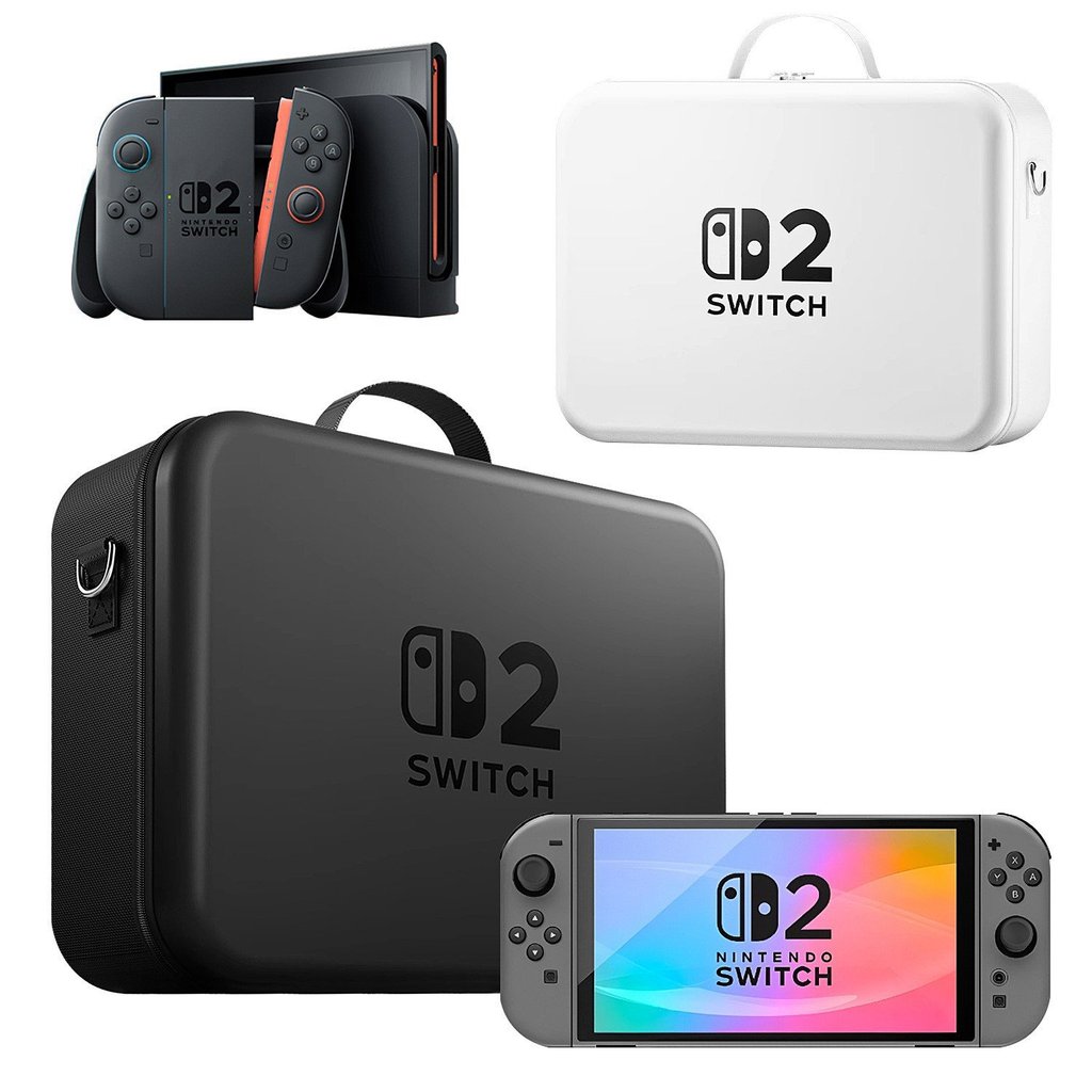 💥桃園倉庫出貨💥 switch2代收納包任天堂switcholed保護套大容量全套ns2遊戲機箱包