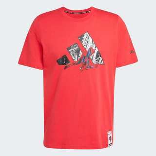 Adidas 愛迪達 M Spiderman T-s KC3117 男 T恤 休閒短袖 紅 亞版 純棉 蜘蛛人