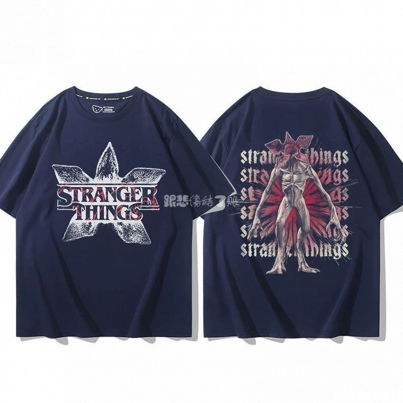 台出🔥│怪奇物語5美劇Stranger Things魔王周邊T恤短袖男女寬鬆 怪奇物語周邊 怪奇物語同人 怪奇物語物料