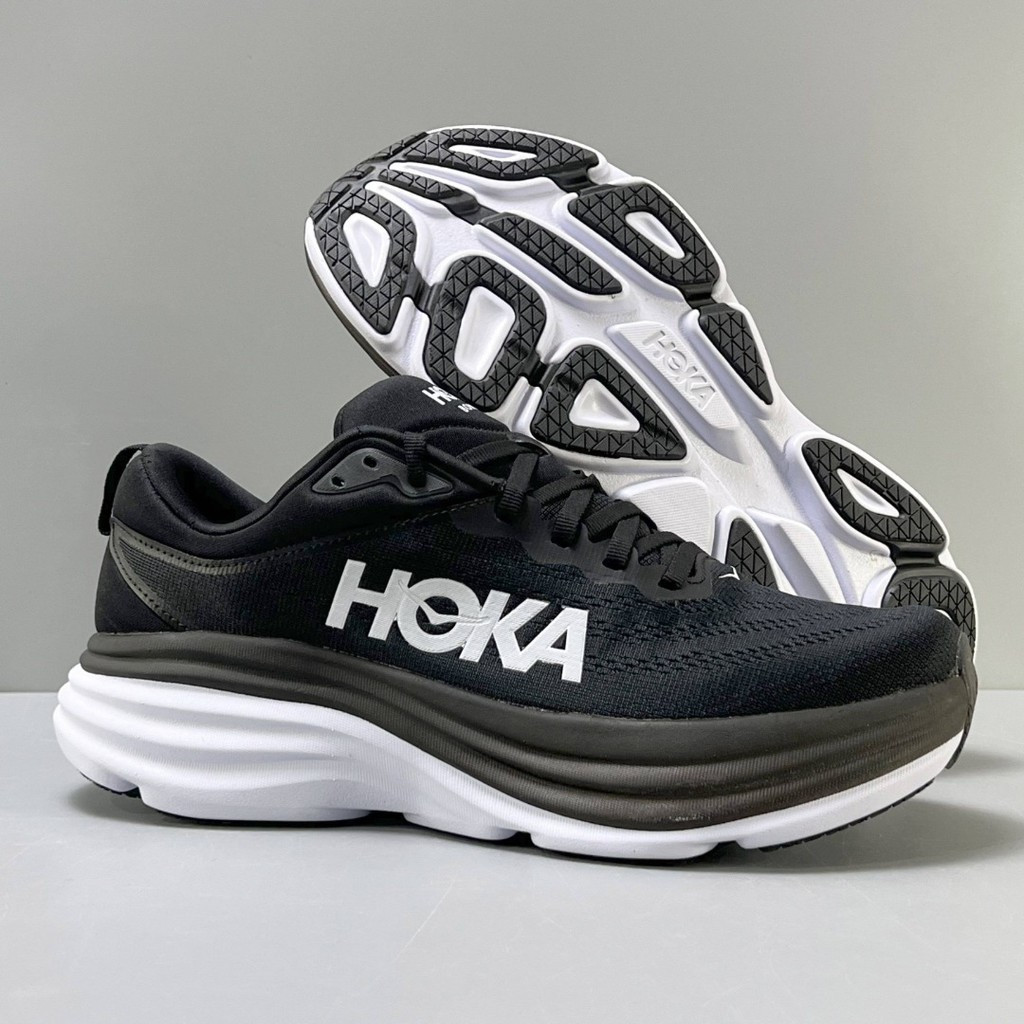 Hoka Bondi 8 寬跑鞋男女運動鞋男女通用情侶款 JYBQ NDCP