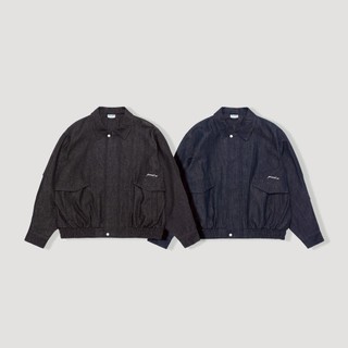 【ZIPPER】QUEST Denim Workwear Jacket 丹寧牛仔口袋外套 (2Colors)