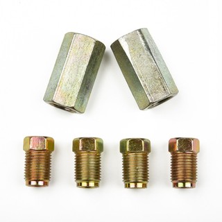 黃銅剎車管接頭配件管管接頭管線接頭 3x1mm 3/16 套裝