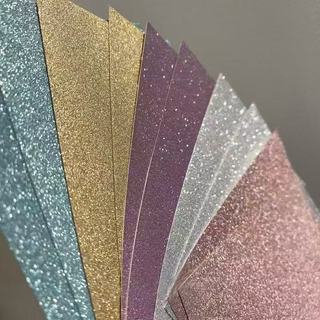 👠diy 輔料 材料包 DIY手工製作 手作材料 A4金蔥海綿紙帶背膠閃光彩色紙金粉泡沫紙橡塑紙兒童手工diy材料