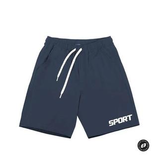 SPORT運動短褲男士夏季美式薄款跑步冰絲寬鬆速幹梭織透氣四分褲慢跑褲田徑褲男大尺碼運動褲運動短褲男