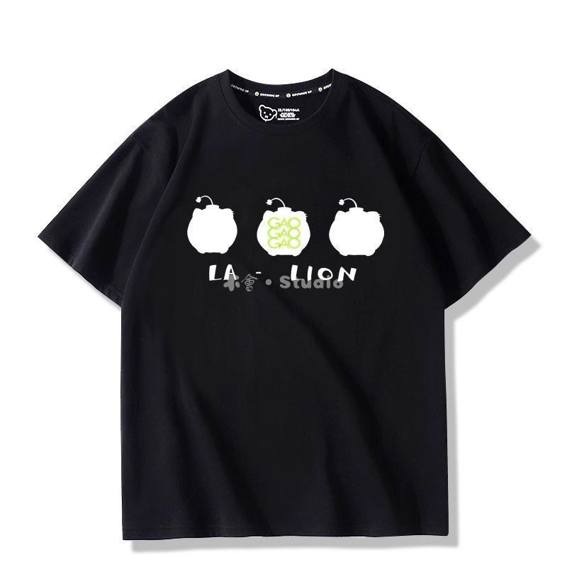 台出貨🔥│hololive虛擬主播Vtuber獅白牡丹同款cos學生短袖T恤動漫周邊衣服 hololive周邊物料 h