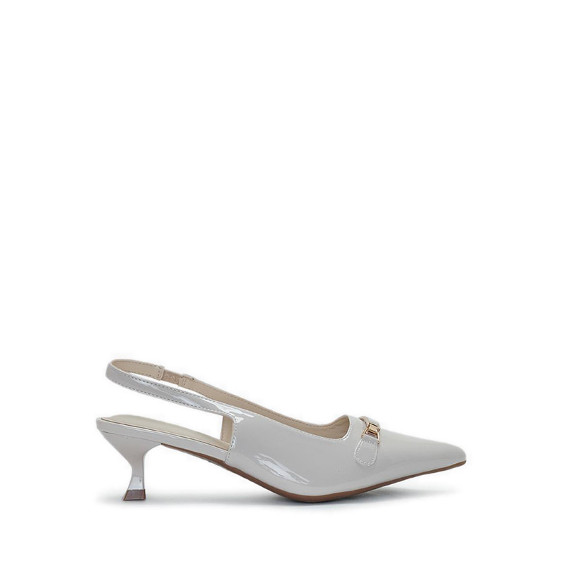 Payless Chrissie 女式 Selly 露跟高跟鞋 Off White_04