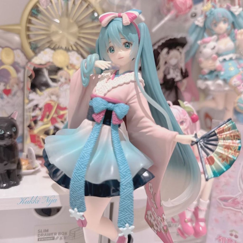 ⭐️台灣先貨⭐️限量初音未來miku便宜初音櫻花和服公主殿下手辦模型擺件禮物