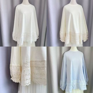 現貨 服飾選品✨布蕾絲森林系上衣(共三色)
