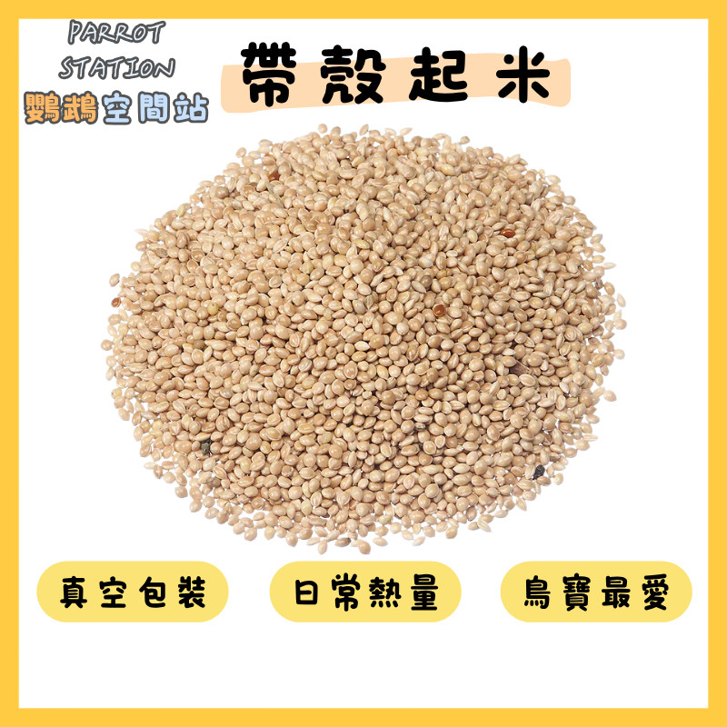 【蝦皮隔日配】小米 起米 帶殼小米 帶殼起米  600g 真空包裝 好消化 高適口 熱量來源 適合中小型 【鸚鵡空間站】