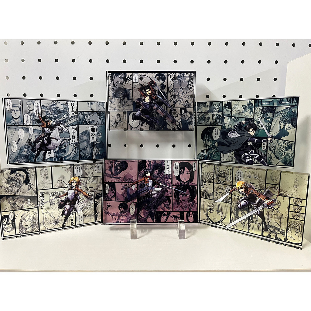 🌟玩家優選🌟進擊的巨人 亞克力磚 生日磚 艾倫 三笠 利威爾 阿爾敏 艾爾文 萊納 韓吉 莎夏 希斯特利亞 水晶磚周