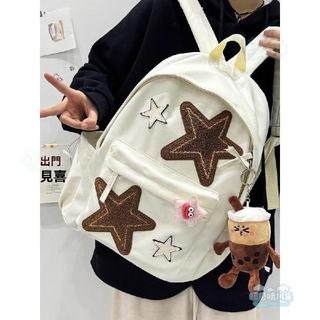 【星星雙肩包】通勤 初中生書包 女生 高中生 大學生 ins原創 小眾 森系 揹包 後背包 學生後背包 書包大學生 背包