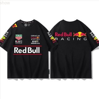 2026 f1賽車服 紅牛車隊 Red Bull Racing f1一級方程式賽車美式寬鬆T恤 水洗棉短T 衣服 短袖