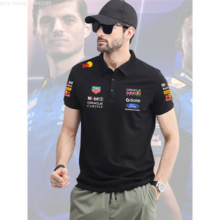 2026紅F1牛車隊服維斯塔潘方程式賽車服polo衫男女翻帶領短袖T恤