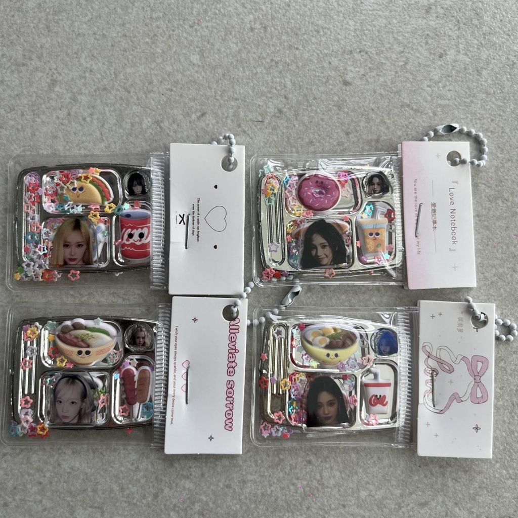 Aespa 吒 AESPA專輯 aespa周邊應援 DIY亞克力aespa成員應援盒飯周邊物料鑰匙扣包包扣韓風可愛風