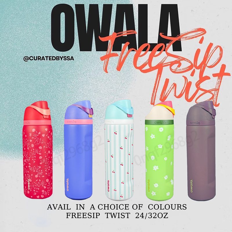 【現貨-優選】 OWALA 24oz/32oz雙飲口  保溫杯  保冷杯 可拆卸吸管 交換禮物 生日禮物
