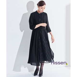 Nissen 前蕾絲拼接洋裝 喪服 日本製 Callarus