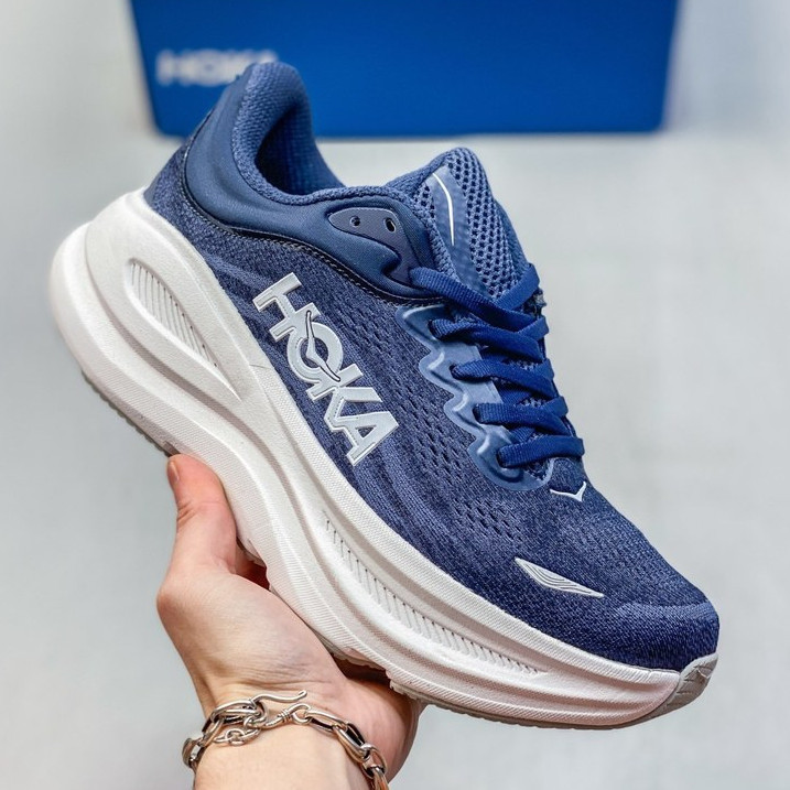 TOP HOKA Bondi 9 男女防震耐磨跑鞋 LLNR