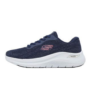 Skechers 工作鞋 Arch Fit 2.0 SR 女鞋 藍 粉紅 輕量 休閒鞋 108266NVPK [ACS]