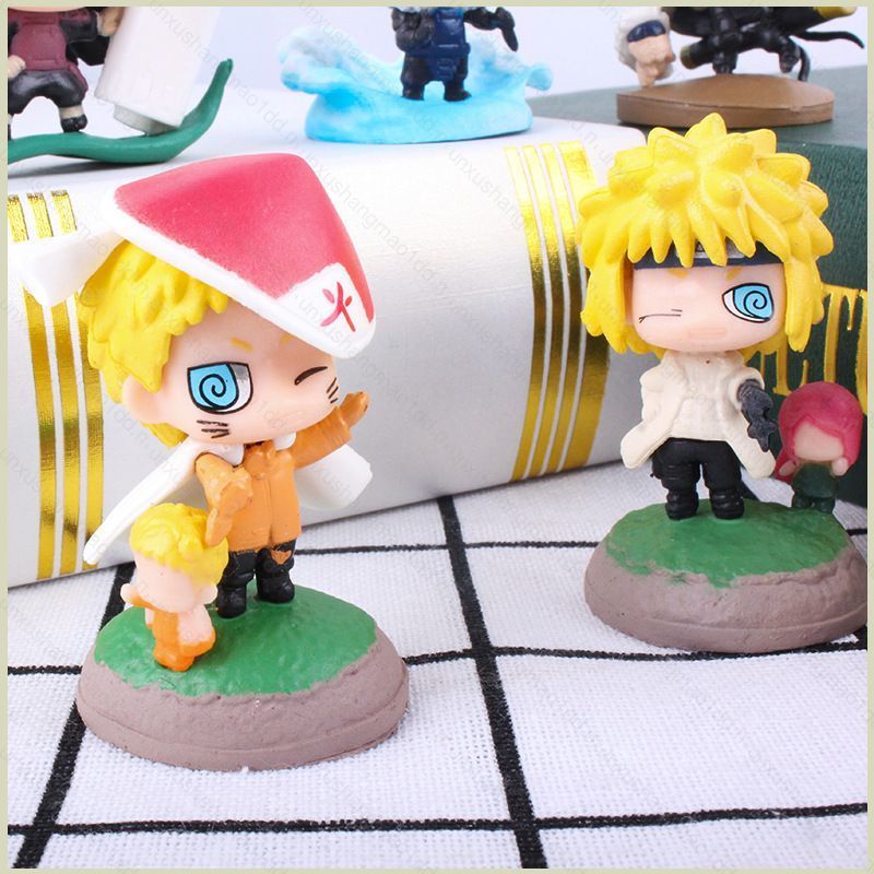 XS1 8 件火影忍者漩渦鳴人博人漩渦鳴人可愛赤壁可動人偶桌面裝飾品 XS1