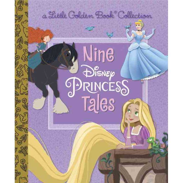 Nine Disney Princess Tales(精裝)/RH Disney Little Golden Book Favorites 【禮筑外文書店】