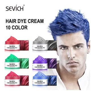 下殺💯One-time Molding Paste temporary hair color wax men dye