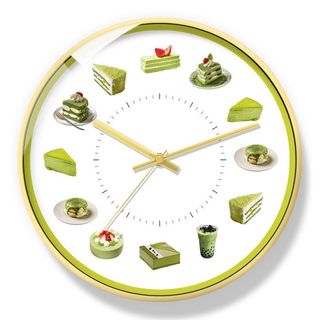 🔥『臺現』100%正品✨蛋糕甜點掛鐘漢堡美食客廳創意家用裝飾臥室現代時鐘靜音石英鐘小紅書推薦