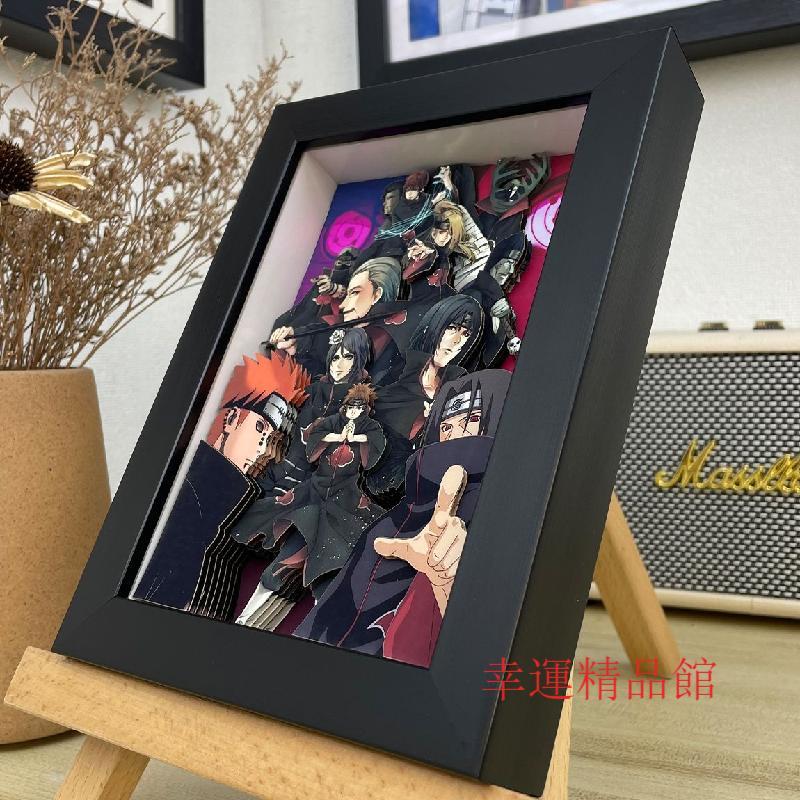 禮物火影忍者3D立體畫周邊蠍飛段角都迪達拉宇智波鼬幹柿鬼鮫小南擺臺