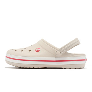 Crocs 洞洞鞋 布希鞋 Crocband 男女鞋 米白 洞洞鞋 涼拖鞋 基本款 卡駱馳 [ACS] 110161AS