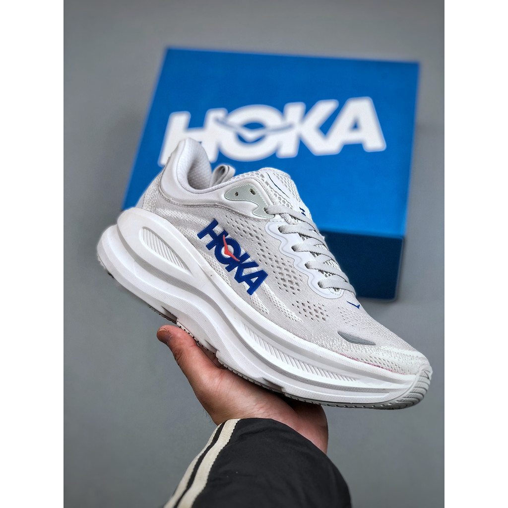 NEW HOKA BONDI 9 復古耐磨減震運動鞋 輕便透氣跑步休閒鞋 URD0