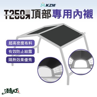 KZM T250頂部專用內襯 帳篷 露營帳篷 輕量帳篷 登山帳篷 露營帳 野餐帳 露營 逐露天下