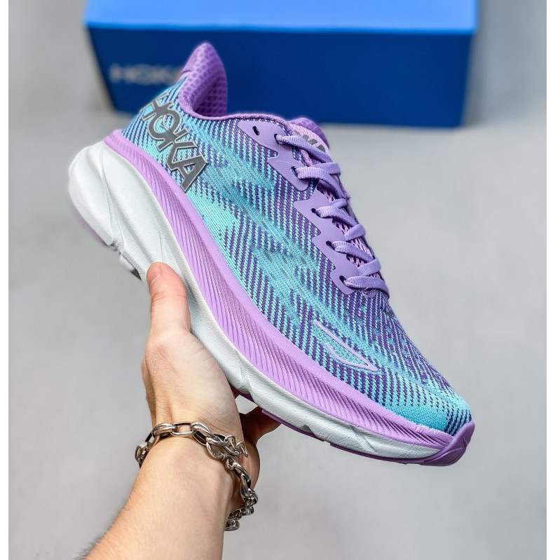HOKA ONE ONE Clifton 9 男女專業緩震跑鞋男女通用超輕透氣厚底運動鞋尺碼 36-45