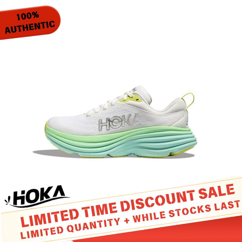 (100% 正品)HOKA ONE ONE BONDI 8 運動鞋 1127954BDBSO 限時優惠 - 5 年保修