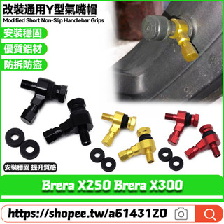 適用於宏佳騰 Brera X250 Brera X300 改裝Y型氣嘴 雙頭氣嘴 鋁合金氣嘴 輪胎 胎壓
