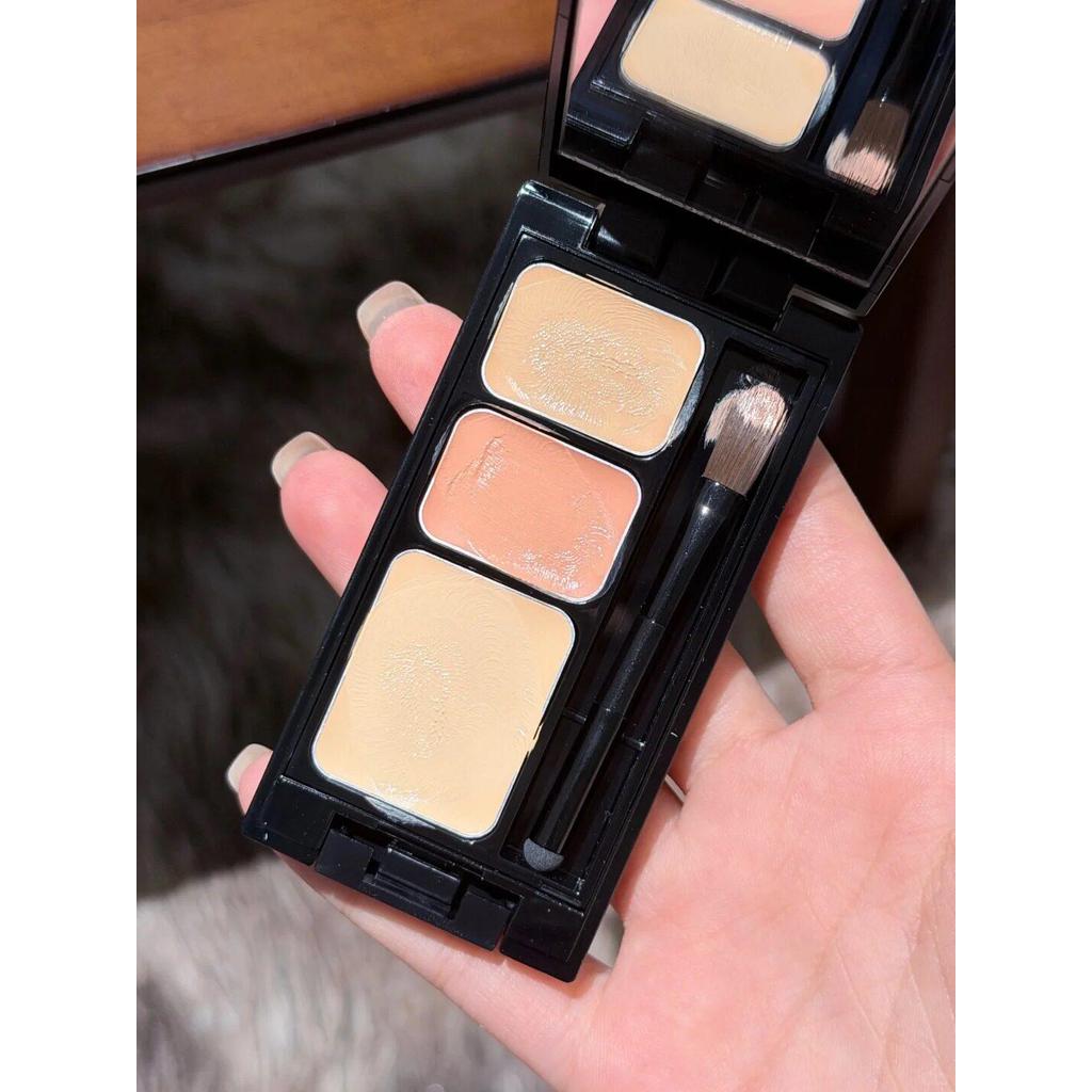 etvos三色遮瑕膏小樣礦物質遮蓋黑眼圈滋潤油皮持妝底妝遮瑕盤etvos tricolor concealer samp