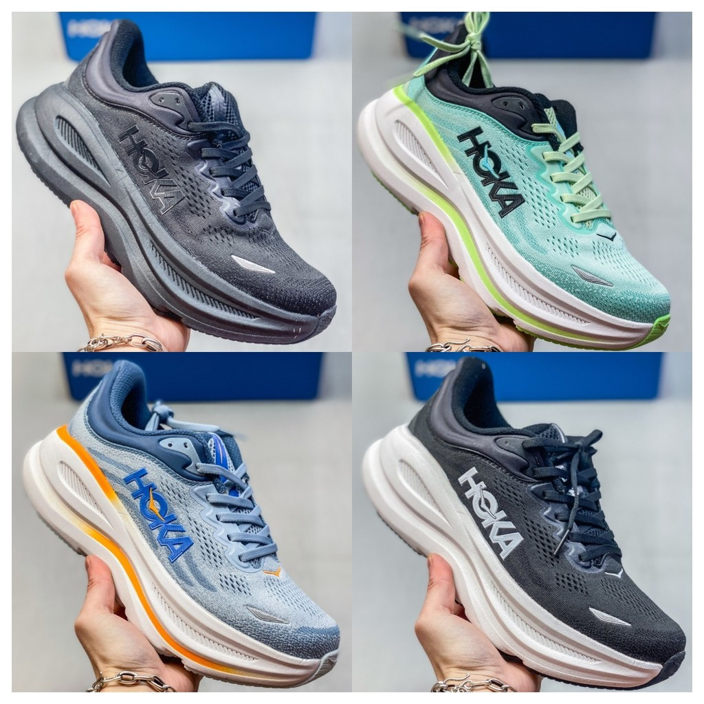 NEW HOKA BONDI 9 復古耐磨減震運動鞋 輕便透氣跑步休閒鞋 Q8MF CTOK