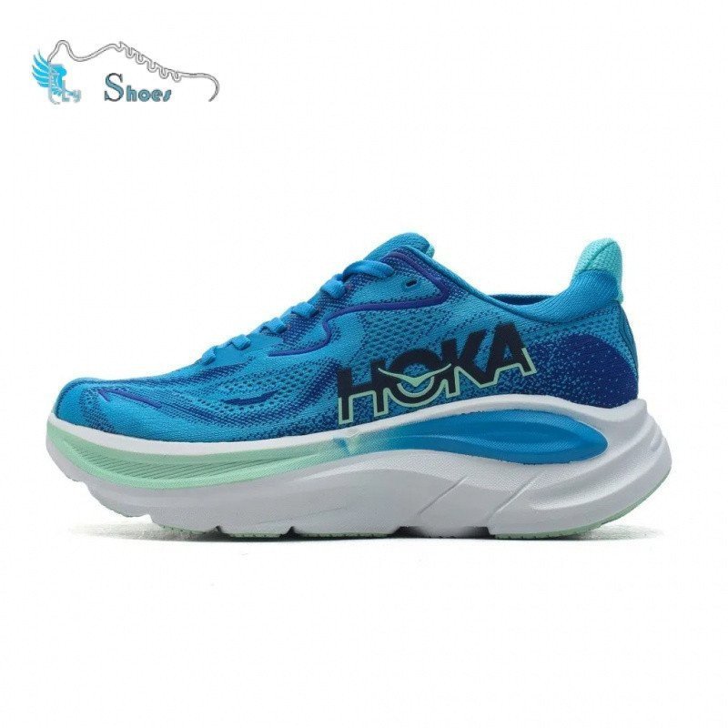 HOKA Clifton 10 男士減震跑鞋,舒適透氣,適合馬拉松使用,帶網眼鞋面設計 FZ54