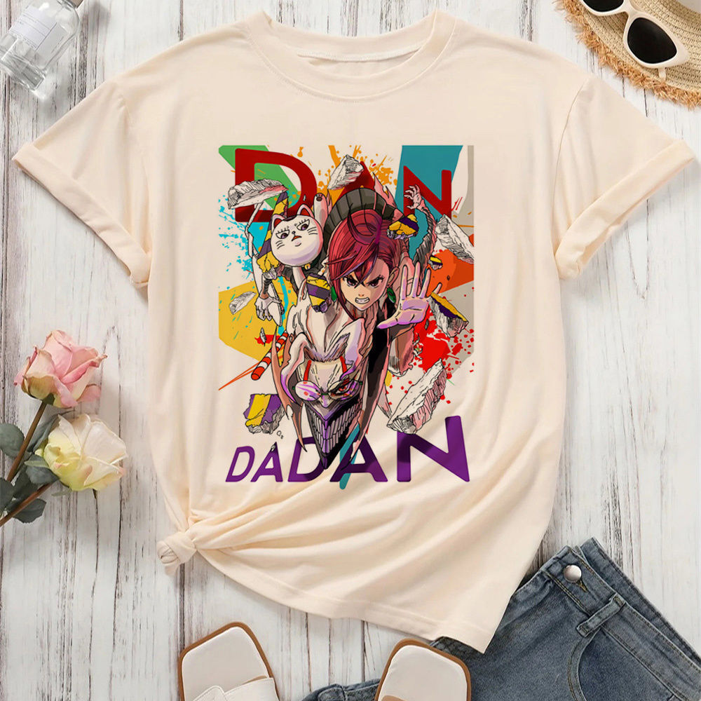 丹達丹 T 恤女式圖案 Grunge 2000 年代舒適復古朋克襯衫卡哇伊 2000 年代舒適原宿美學