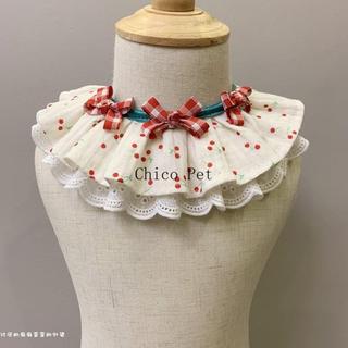 <Chico Pet>狗狗貓咪口水巾寵物圍巾大中小型犬圍嘴寵物飾品項鍊項圈鈴狗領結