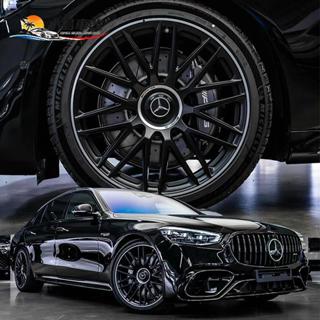 賓士 S63E AMG 20吋落地輪框帶胎｜限定白邊設計 W222 W223 S級 E級 專用 5孔112 鋁圈