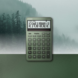 CASIO曜石計算機/ 12位元/ 森林綠/ JW-200DQ-GN eslite誠品